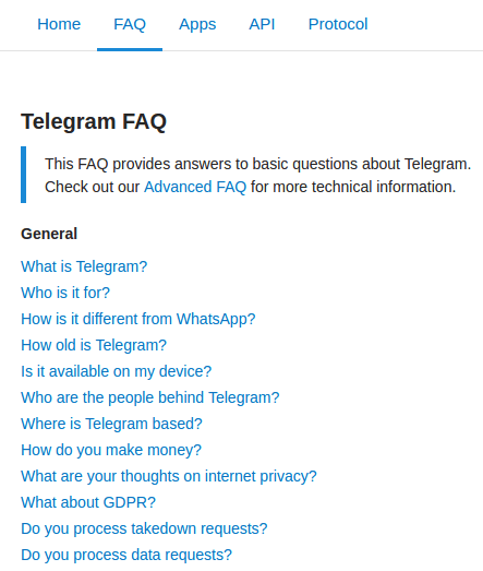 поддержка Telegram