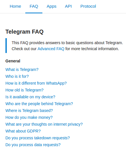 Telegram FAQ