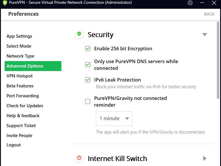 PureVPN DNS लीक