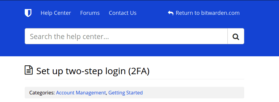 how to set up 2FA