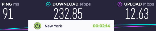 Atlas VPN server speeds