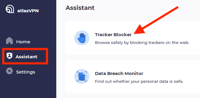 Tracker Blocker Ad Blocker Atlas VPN
