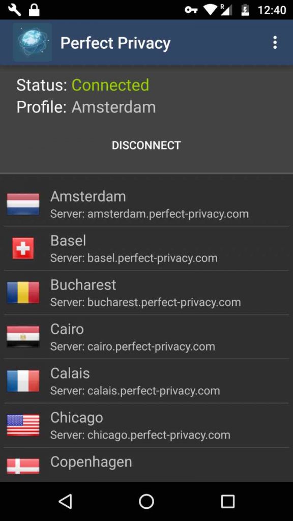 Perfect Privacy Android