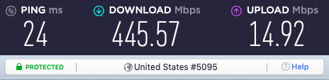 NordVPNs speed is perfect if you want to watch Hulu in Australia