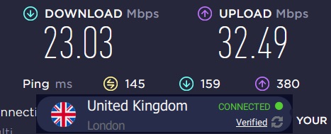 Prueba de velocidad de Torguard Londres