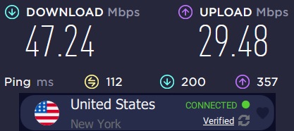 Prueba de velocidad de Torguard NY