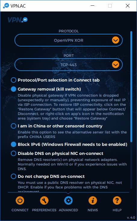 vpnac obfuscated servers