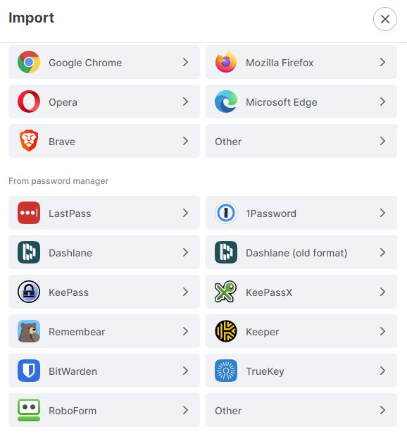 NordPass Importing