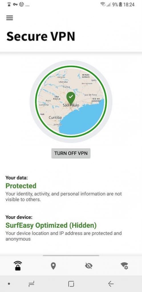 aplicativo Android Norton VPN