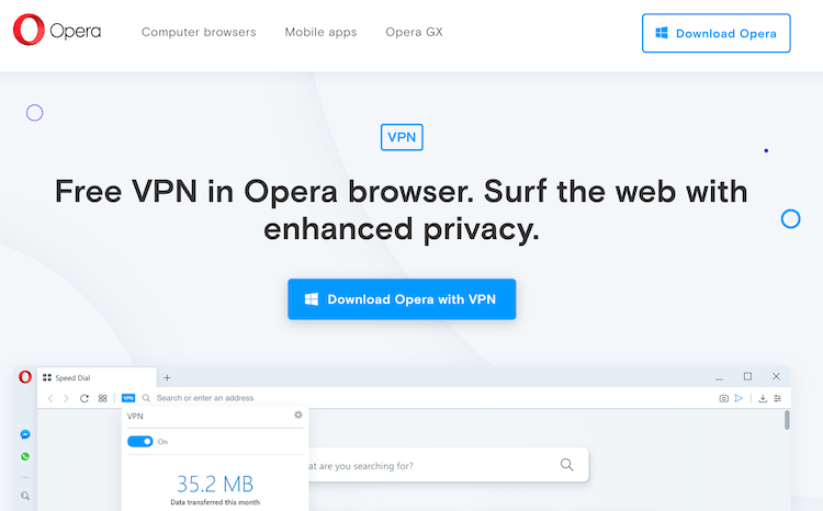 Opera VPN İncelemesi