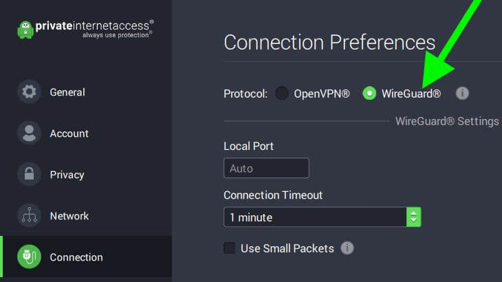 Pia avec vpn wireguard