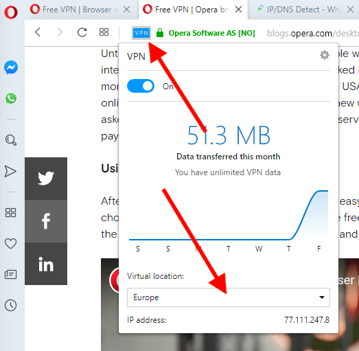 Opera VPN Tarayıcı