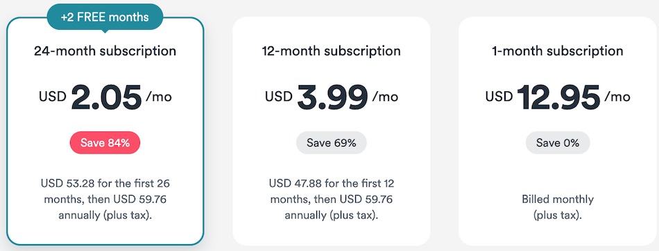 prices for a cheap vpn