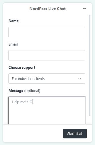 NordPass Chat