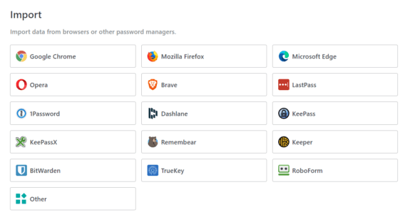 NordPass Importing Passwords