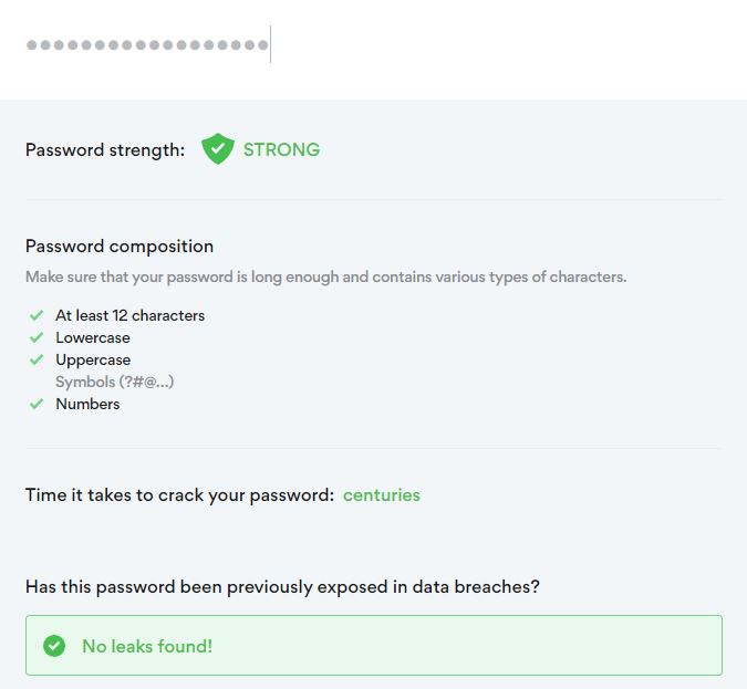 NordPass Password Strenght Checker