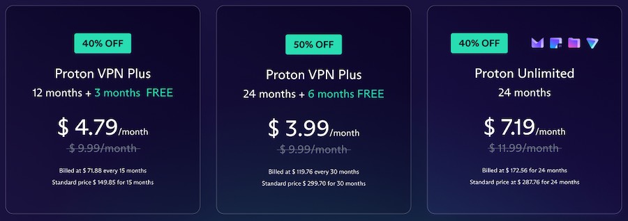 Proton VPN Black Friday Cyber Monday discount