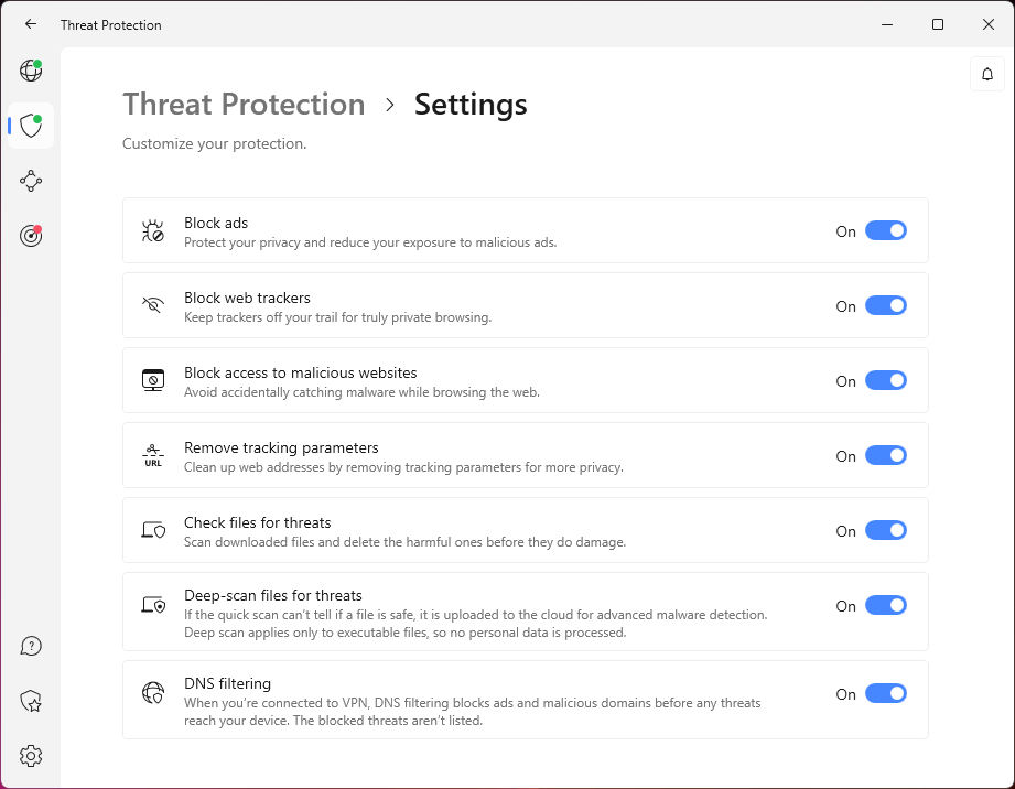 NordVPN or TunnelBear Threat Protection