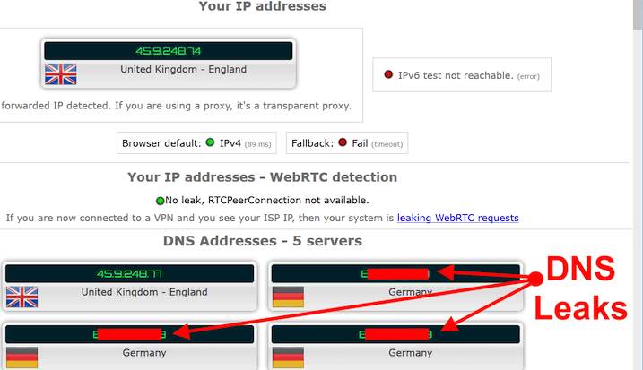 PureVPN DNS leaks