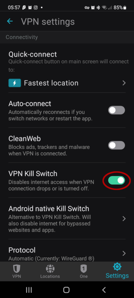 VPN Kill Switch on Android