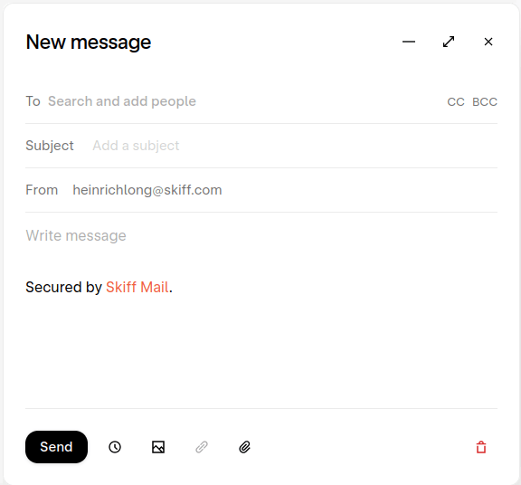 Skiff - Private, encrypted, secure email - 10 GB free