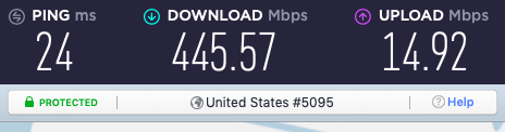 NordVPN speeds with Nord Lynx WireGuard