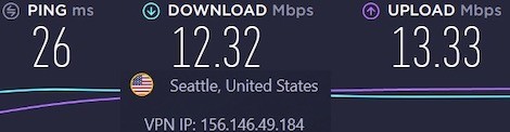 CyberGhost vs NordVPN speeds