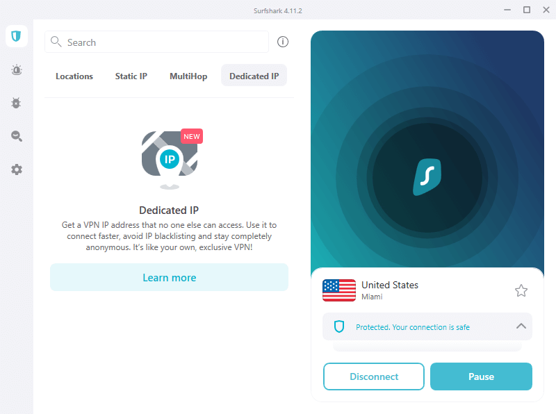 Dedicated IP coming to Surfshark desktop