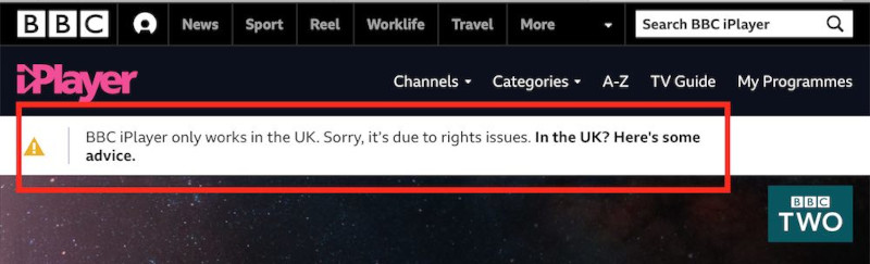 BBC iPlayer not working with VPN