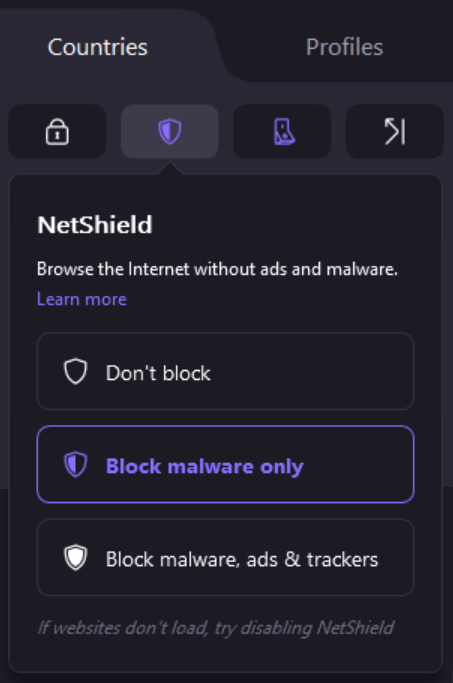NetShield, a malware and ad blocker