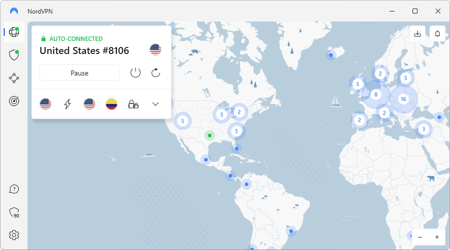 NordVPN apps vs Atlas VPN
