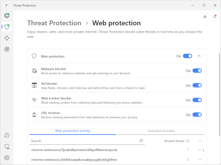 NordVPN Threat Protection - Web Protection for Chrome