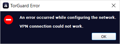 TorGuard not connecting