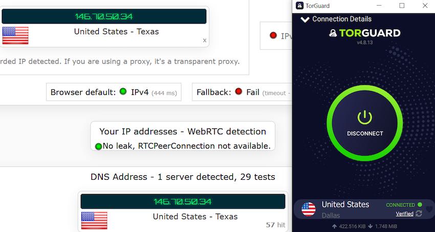 Examen du test de confidentialité de Torguard