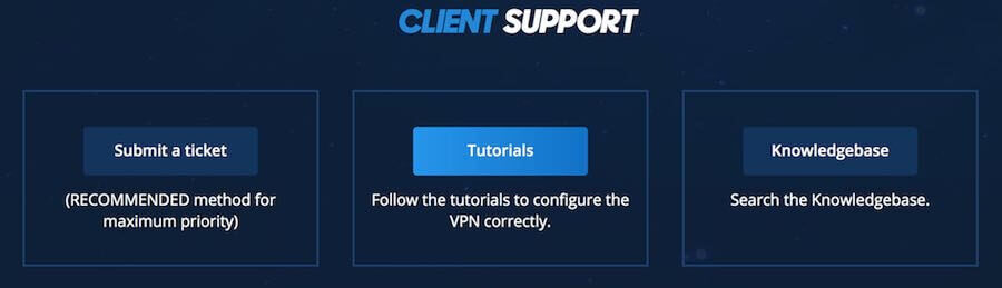 VPN.ac review Support