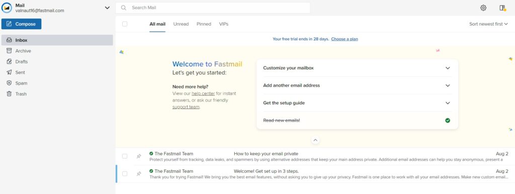 Fastmail secure email review