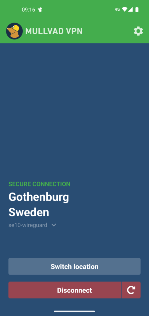 Mullvad Android app