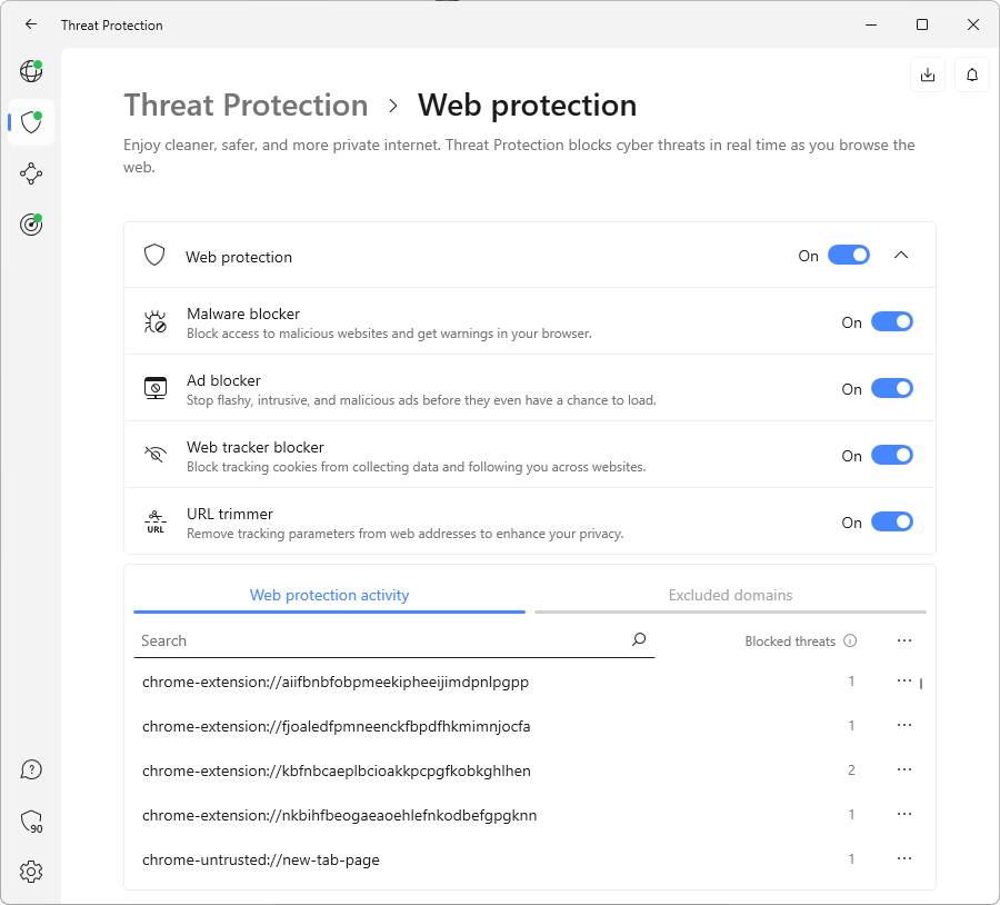 NordVPN Threat Protection - Web Protection