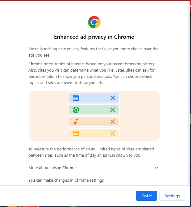 Google Chrome Privacy Sandbox