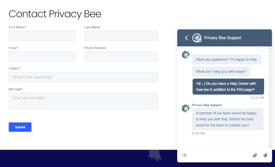 Privacy Bee Support