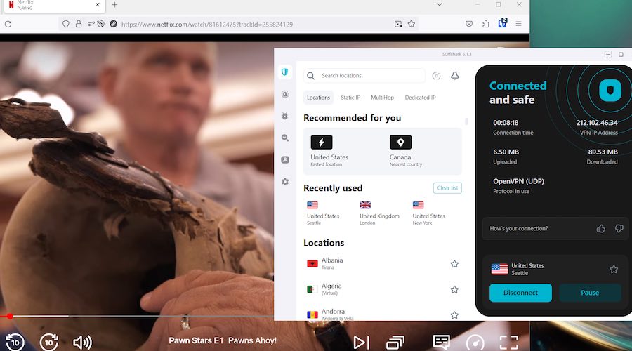 Surfshark VPN with Netflix