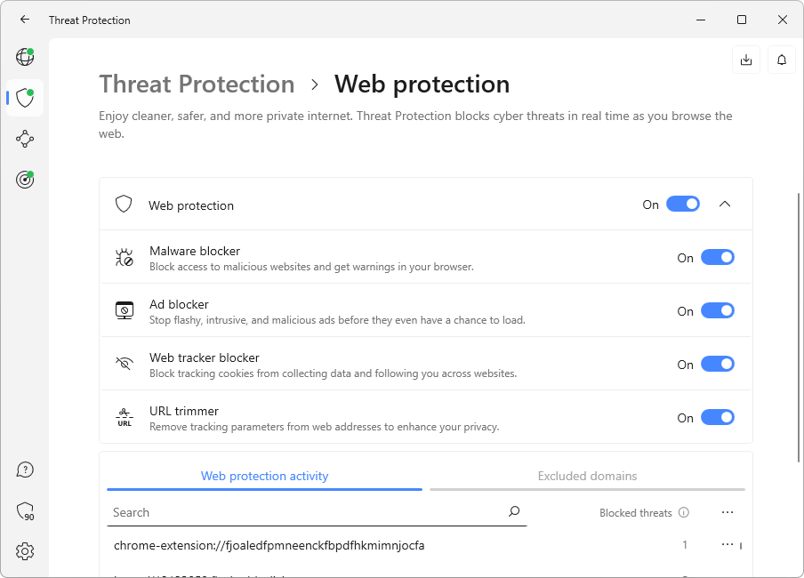 NordVPN Threat Protection - Web Protection