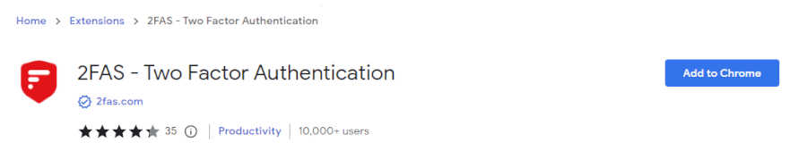 2FA Chrome extension