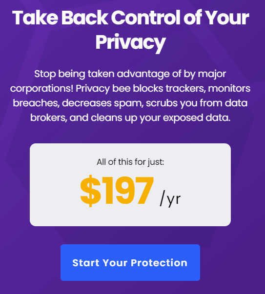 Privacy Bee Only Plan