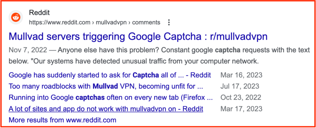 Mullvad Captcha issue discussion