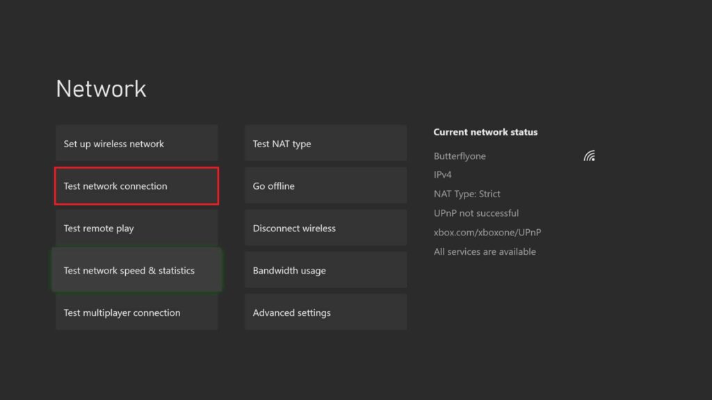 NordVPN for Gaming: Test connection on Xbox