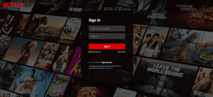 Netflix US sign up