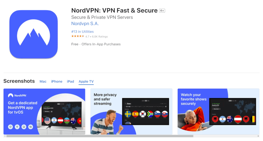 NordVPN-app-in-Apple-store