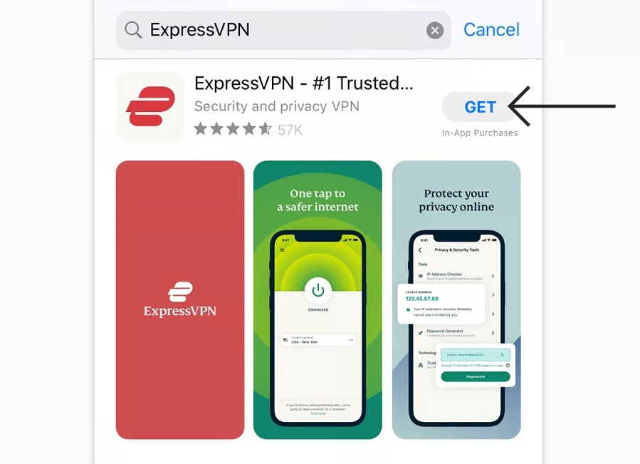 Gaming with ExpressVPN: Google Play ExpressVPN app