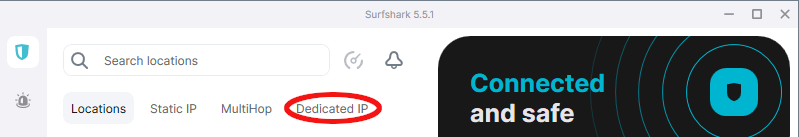 Surfshark Dedicated IP and Static IP